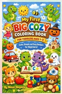Produktbild: My First Big Cozy Coloring Book for Toddlers Ages 1&ndash;3: Cute, Simple, and Easy Designs for Beginners