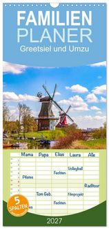 Produktbild: Familienplaner 2027 - Greetsiel und Umzu mit 5 Spalten (Wandkalender, 21 x 45 cm) CALVENDO