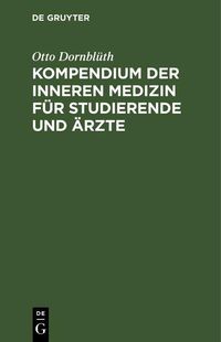 Produktbild: Kompendium der inneren Medizin f&uuml;r Studierende und &Auml;rzte