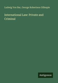 Produktbild: International Law: Private and Criminal