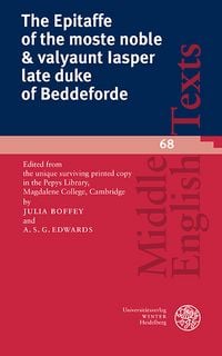 Produktbild: The Epitaffe of the moste noble & valyaunt Iasper late duke of Beddeforde