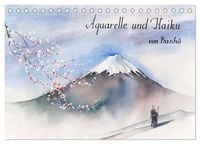 Produktbild: Aquarelle und Haiku von Basho (Tischkalender 2026 DIN A5 quer), CALVENDO Monatskalender