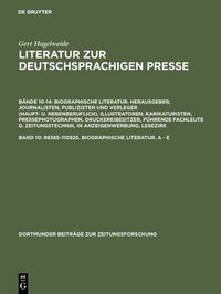 Produktbild: 98385&ndash;110925. Biographische Literatur. A - E