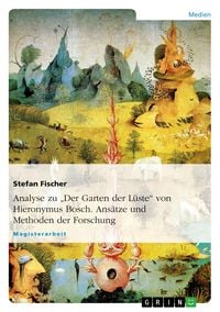 Produktbild: Analyse zu "Der Garten der L&uuml;ste" von Hieronymus Bosch. Ans&auml;tze und Methoden der Forschung