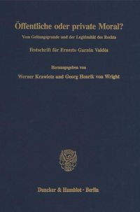 Produktbild: &Ouml;ffentliche oder private Moral?