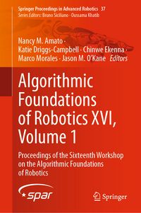 Produktbild: Algorithmic Foundations of Robotics XVI, Volume 1