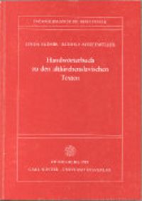 Produktbild: Handw&ouml;rterbuch zu den altkirchenslavischen Texten
