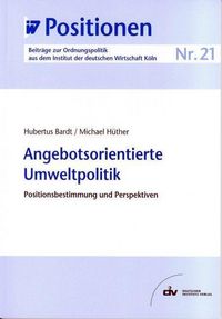 Produktbild: Angebotsorientierte Umweltpolitik
