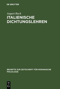 Produktbild: Italienische Dichtungslehren