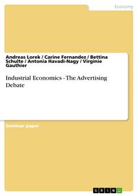 Produktbild: Industrial Economics - The Advertising Debate