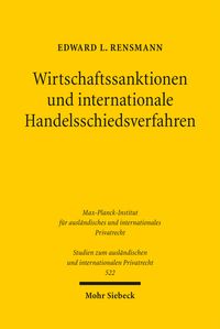 Produktbild: Wirtschaftssanktionen und internationale Handelsschiedsverfahren