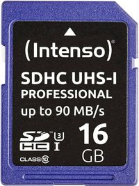 Bild vom Artikel Intenso Professional SDHC-Karte 16GB Class 10, UHS-I vom Autor 