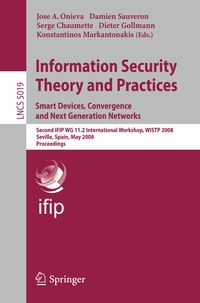 Produktbild: Information Security Theory and Practices. Smart Devices, Convergence and Next Generation Networks