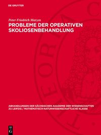 Produktbild: Probleme der operativen Skoliosenbehandlung