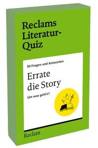 Produktbild: Errate die Story. Um was geht&rsquo;s? 50 Fragen und Antworten f&uuml;r B&uuml;chermenschen