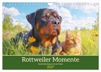 Produktbild: Rottweiler Momente. Kraftvolle Eleganz in der Natur (Wandkalender 2027 DIN A4 quer), CALVENDO Monatskalender