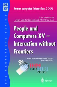 Produktbild: People and Computers XV &mdash; Interaction without Frontiers