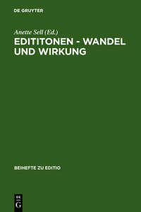 Produktbild: Edititonen - Wandel und Wirkung