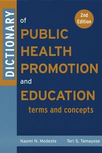 Produktbild: Dictionary of Public Health Promotion and Education