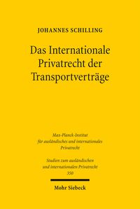 Produktbild: Das Internationale Privatrecht der Transportvertr&auml;ge