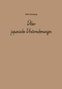 Produktbild: &Uuml;ber japanische Unternehmungen