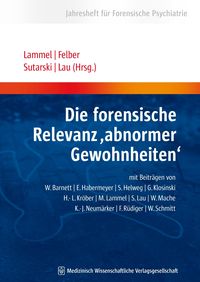 Produktbild: Die forensische Relevanz "abnormer Gewohnheiten"