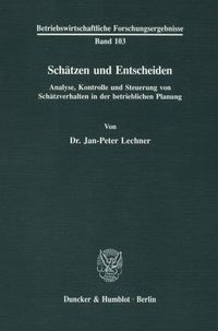 Produktbild: Sch&auml;tzen und Entscheiden.