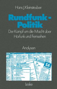 Produktbild: Rundfunkpolitik in der Bundesrepublik