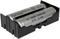 Produktbild: MPD BK-18650-PC4 Batteriehalter 2x 18650 Durchsteckmontage THT (L x B x H) 77.7 x 40.21 x 21.54 mm