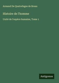 Produktbild: Histoire de l'homme