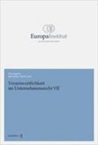Produktbild: Verantwortlichkeit im Unternehmensrecht VII