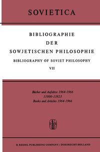 Produktbild: Bibliographie der Sowjetischen Philosophie Bibliography of Soviet Philosophy