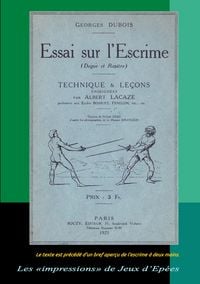 Produktbild: Essai sur l'Escrime (Dague et Rapi&egrave;re)
