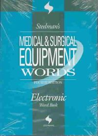 Bild vom Artikel Stedman''s Medical and Surgical Equipment Words vom Autor Stedman''s