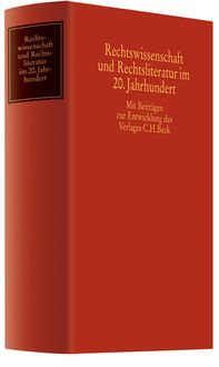 Produktbild: Rechtswissenschaft und Rechtsliteratur im 20. Jahrhundert