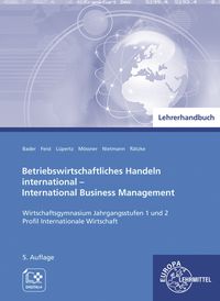 Produktbild: Lehrerhandbuch zu 95350 Betriebswirtschaftliches Handeln international