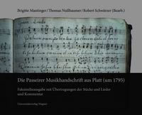 Produktbild: Die Passeirer Musikhandschrift aus Platt (um 1795)