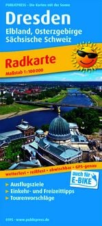 Produktbild: Radwanderkarte Dresden - Elbland, Osterzgebirge, S&auml;chsische Schweiz 1 : 100 000