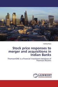 Produktbild: Stock price responses to merger and acquisitions in Indian Banks