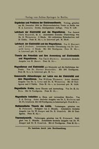 Produktbild: Die neueren Wandlungen der elektrischen Theorien