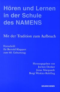 Produktbild: H&ouml;ren und Fragen in der Schule des NAMENS
