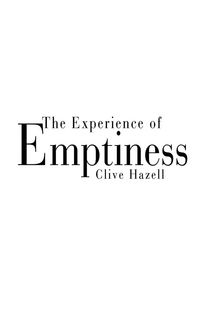 Produktbild: The Experience of Emptiness