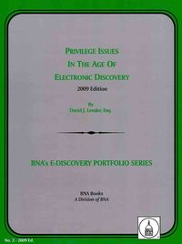 Produktbild: Privilege Issues in the Age of Electronic Discovery