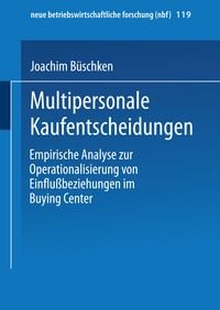 Produktbild: Multipersonale Kaufentscheidungen