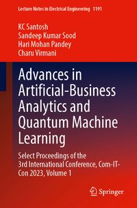 Produktbild: Advances in Artificial-Business Analytics and Quantum Machine Learning