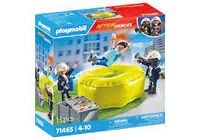 Produktbild: PLAYMOBIL 71465 Feuerwehrleute mit Luftkissen