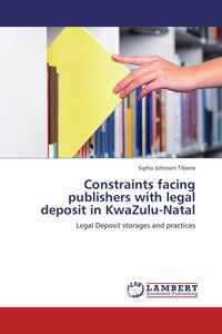 Produktbild: Constraints facing publishers with legal deposit in KwaZulu-Natal