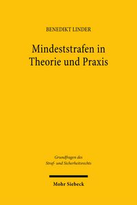 Produktbild: Mindeststrafen in Theorie und Praxis