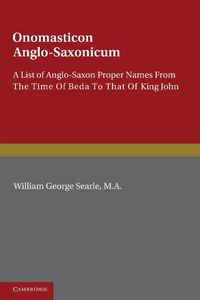 Produktbild: Onomasticon Anglo-Saxonicum