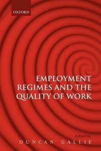 Produktbild: Employment Regimes and the Quality of Work
